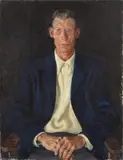 Roland Strasser, Untitled (Portrait of a man), oil on canvas