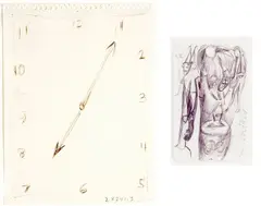 2824113, 1983; 2829924, 1983 (2) by Jonathan Borofsky, ink and pencil on paper, offered Nov 2009