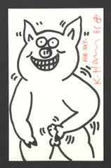 Untitled by Keith Haring, 1986, ink on paper, offered Nov 2009