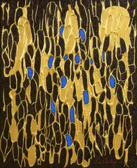 Manuel Santiago, Danza Zulu, oil on canvas