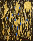 Manuel Santiago, Danza Zulu, oil on canvas