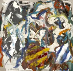 Michael Goldberg, Hollow of the Hills, 1994, oil and mixed media collage on canvas