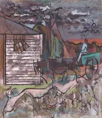 Beachcomber's Return by Karl Knaths, 1946, oil on canvas, sold Nov 2009