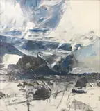 Balcomb Greene, Thunder Over the Sea, oil on canvas