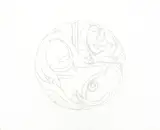 Tom Wesselmann, Drawing for Nude Tondo, 1993, pencil on Bristol board