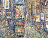 Kyu-nam Han, Times Square from above, 2008, oil on canvas