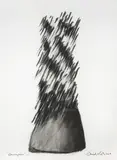 David Nash, Downpour, 2004, charcoal on paper