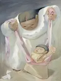 Jean Charlot, Untitled (Mother and child), 1938, oil on canvas