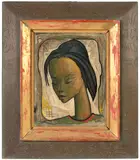 Ángel Botello, Untitled (Portrait of a Haitian woman)