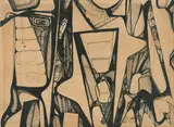 Roberto Diago, Untitled, 1947, ink on paper board