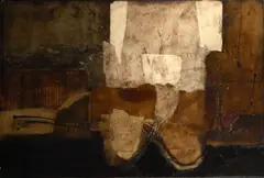 Antonio Seguí, De una zoología Americana, 1961, oil and mixed media collage on canvas