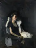 R.A. Frank Bramley, Portrait of Ethel Grace Bolitho, nee Macleod, oil on canvas