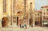 R.A. Terrick John Williams, The Golden Doorway,Caino, oil on canvas