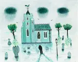 Joan Gillchrest, Rainy Day, oil on board