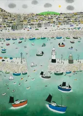 Joan Gillchrest, St. Ives Harbour, oil on board