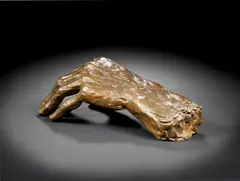 Barbara Hepworth, Hand II, bronze with a brown patina