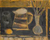 Still Life with Vase and Lemon by Tony O'Malley, oil on board, sold Nov 2009