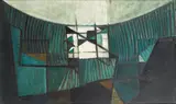Green and White by Sir Terry Frost R.A., oil on board, sold Nov 2009