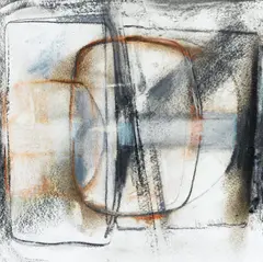 Paul Feiler, Untitled, crayon and pastel