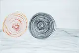 Two circles by R.A. Sir Terry Frost, acrylic on canvas, offered Nov 2009