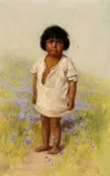 Grace Hudson, Pomo child, 1898 (no. 118)