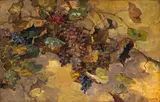'Grapes (This is my visiting card)' by Franz Bischoff, oil on canvas, sold Aug 2009