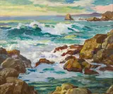 Paul Dougherty, 'Early Evening' (Carmel), oil on board