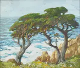 Mary DeNeale Morgan, 'Twin Cypress'