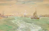Charles Reiffel, North River 'A Breezy Day'