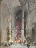 Colin Campbell Cooper, Cathedral interior, The Canary Islands
