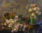 Franz Bischoff, 'Roses', oil on canvas