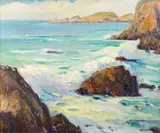 Orrin A. White, Surf along a rocky coast