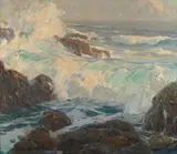 'Surf at Laguna' by Edgar Alwin Payne, oil on canvas, sold Aug 2009