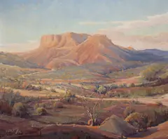 'Road to Turquoise,' 1949 by Luther Evans DeJoiner, oil on canvas, sold Aug 2009