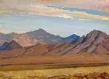 'Southern Sierra' by Maynard Dixon, 1936, oil on board, sold Aug 2009