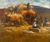John Christopher Smith, 'Thrashing Machine, Oceanside', 1926, oil on panel