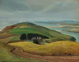 Ray Strong, 'Tomales Point, Bodega Bay', 1940, oil on canvas affixed to board