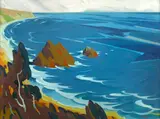 Jacob Asanger, Catalina from Palos Verdes, 1927, oil on canvas