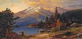 'Jenny Lake' by Robert Wood, oil on canvas, sold Aug 2009