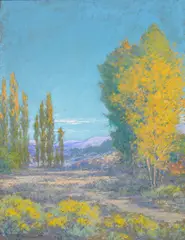 'The edge of the desert, October, 1920, Inyo County, California' by William Louis Otte, pastel on paper, offered Aug 2009