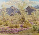 William S. Darling, 'Smoke Trees and Verbena', oil on canvas