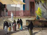 Orrin A. White, 'A Mexican street scene'