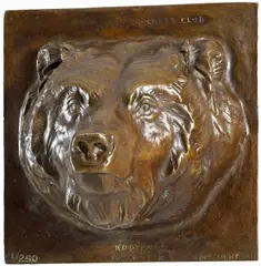 'Kodiac' by Alexander Phimister Proctor, bronze with brown patina, sold Aug 2009