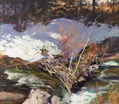 Walter Gonske, 'During the Spring Runoff' (no. 953), oil on canvas