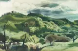 Millard Sheets, 'Puddingstone Hills'