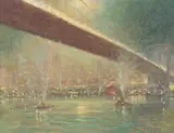 Johann Berthelsen, Beneath the 59th street bridge 12 x 16in