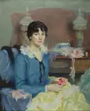 Carl Nordell, The Seamstress 40 x 32in