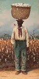 William Aiken Walker, The cotton farmer 12 1/4 x 6 1/8in