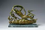 Paul Manship, 'Morning and Night' from 'Moods of Time' 14 1/2 x 22 x 8in and 15 1/2 x 22 1/2 x 5 1/2in respectively