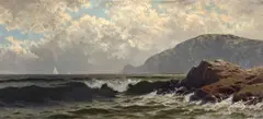 Coastal scene 13 x 29in by Alfred Thompson Bricher, sold May 2009